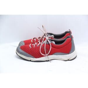 Weil Rhythm Trainer Walking Shoes Womens 9 Red Gray Orthopedic Comfort Sneaker